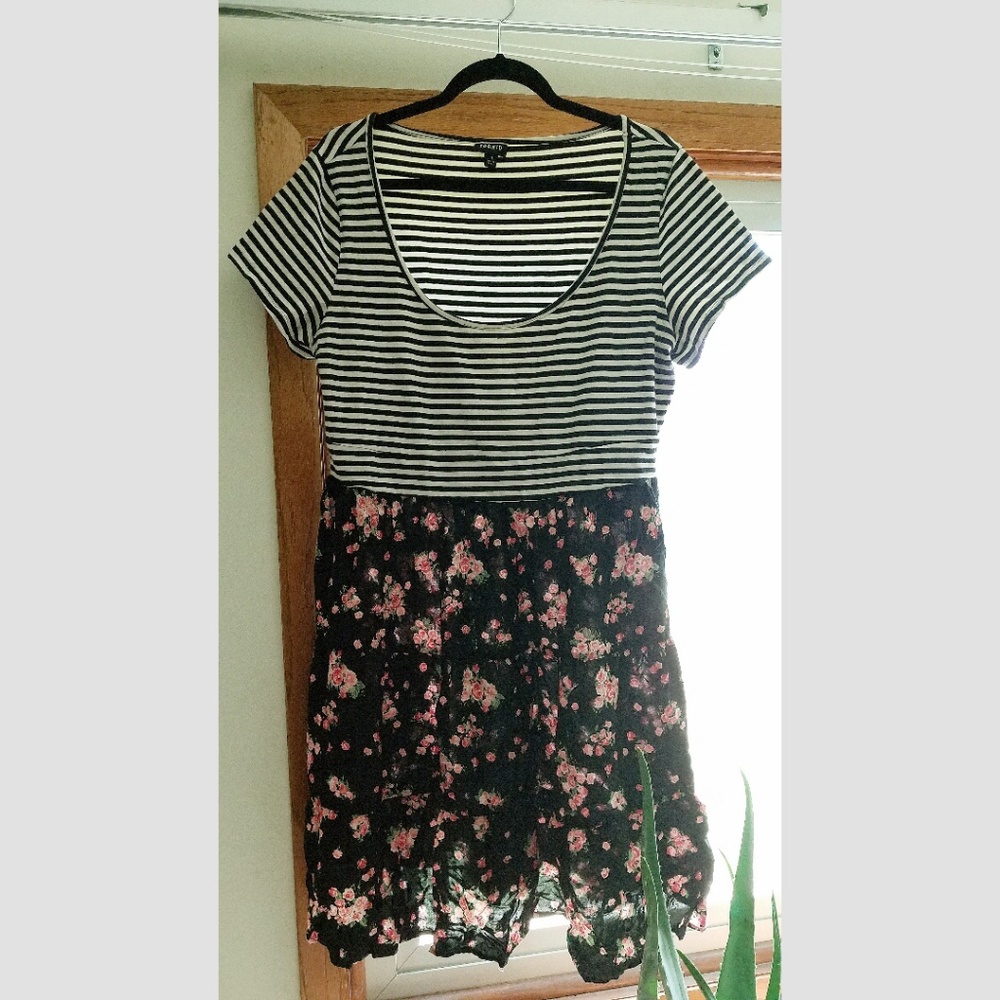 Floral & Stripes Dress